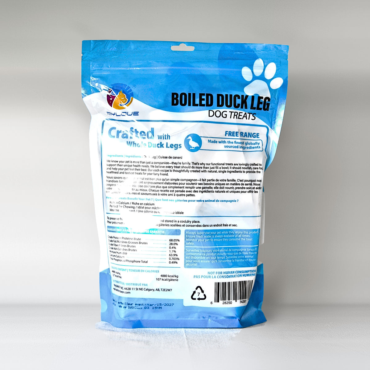 Boiled Duck Legs for Dogs & Cats – 3 Pieces